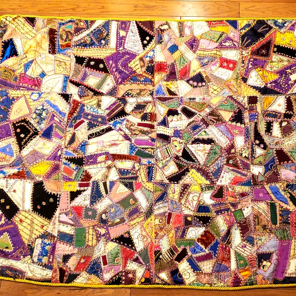 Victorian 1920 Crazy Quilt